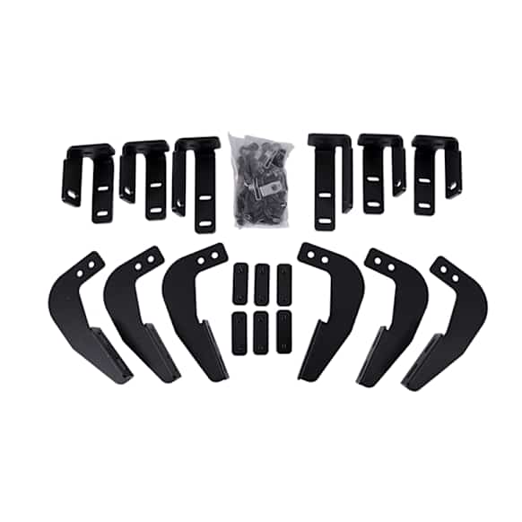DZ16227 Running Board Mounting Kit - Black, Steel, Custom Fit, Kit