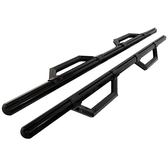 2002 Chevrolet Silverado 1500 - Hex Series, Nerf Bars, Gloss Black, Covers Cab Length, Set of 2