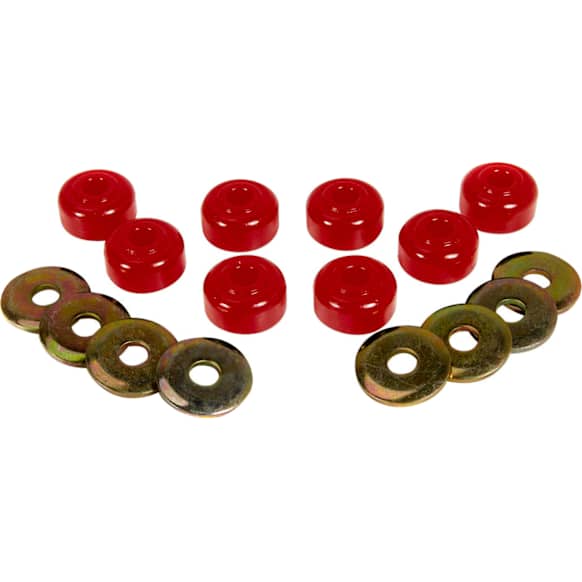19-430 Dee Engineering Series Sway Bar Link Bushing - Red, Polyurethane, Universal, Set of 8