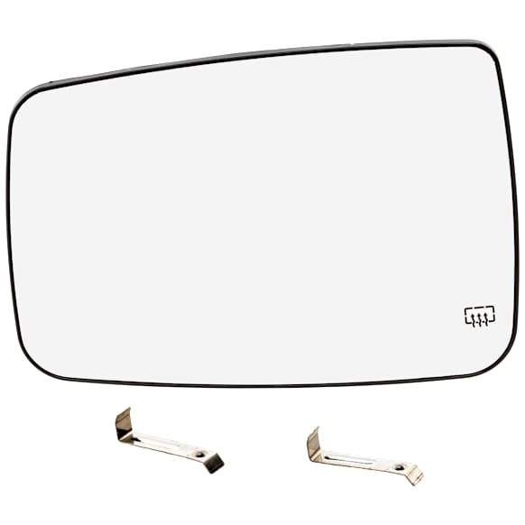 2011-2018 Ram 1500 - Driver Side Mirror Glass, Heated, No Blind Spot Feature, Turn Signal Light and Auto-Dimming, With Backing Plate, For Models Without Towing Package