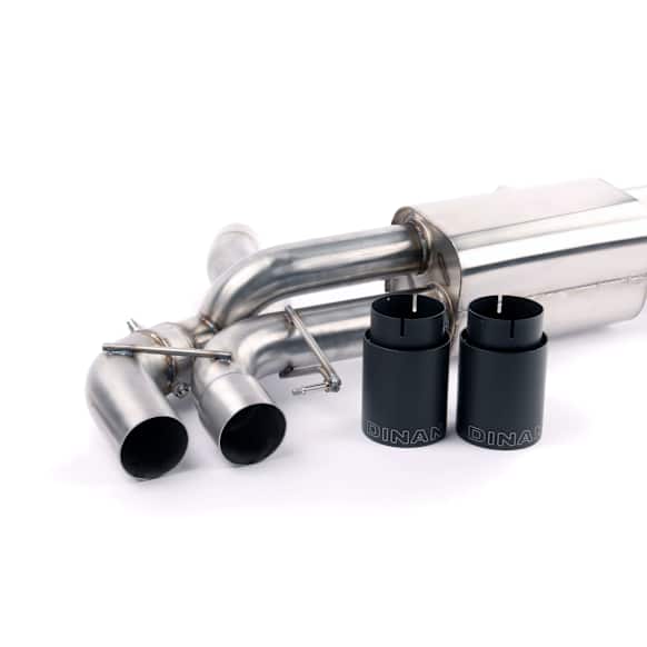 D660-0079-BLK Axle-Back Exhaust System, 4.4L, 8Cyl, Made of Stainless Steel, Performance Series