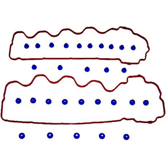 2014 Lincoln Navigator - Valve Cover Gasket, EngineVin : 5, SOHC, 24 Valve, With Spark Plug Tube Seals And Grommets If Required, 8 Cyl 5.4L