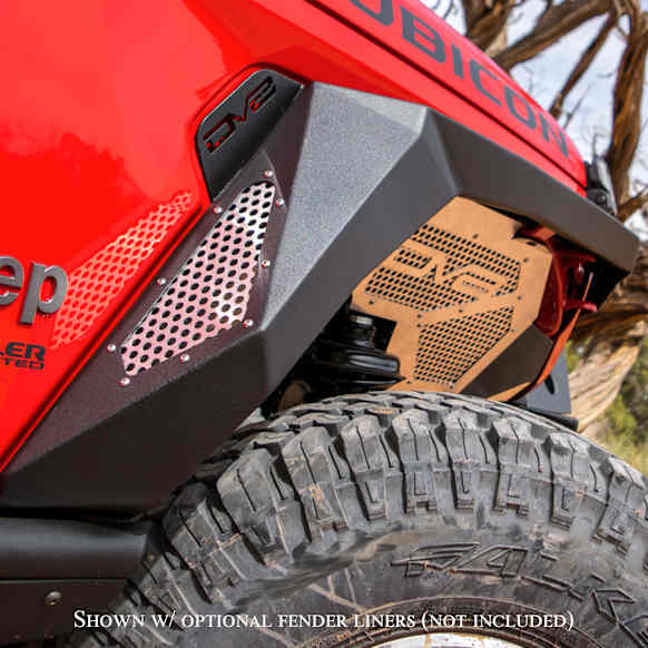 2021 Jeep Gladiator - Front and Rear, Driver and Passenger Side, Fender Flares, Black