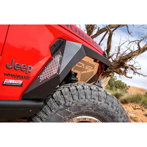 FDJL-01 Front and Rear, Driver and Passenger Side Fender Flares, Textured Black