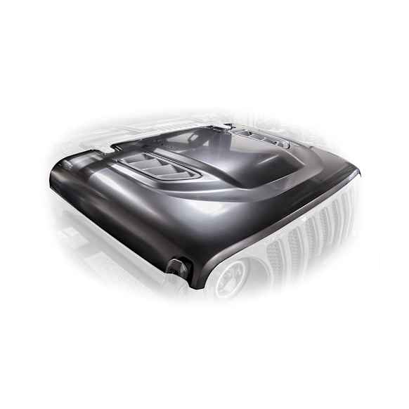 HDMBJL-TA Custom look Hood Steel Black