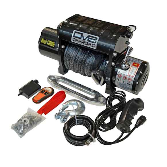 WB12SR Electric - 12000 lbs., Synthetic Rope, Wireless Remote, Winch