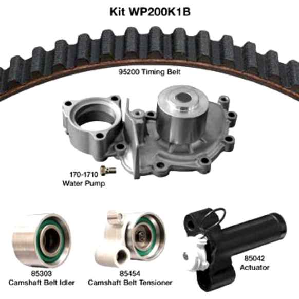 WP200K1B Timing Belt Kit, 3.0L, 6Cyl Water Pump Included
