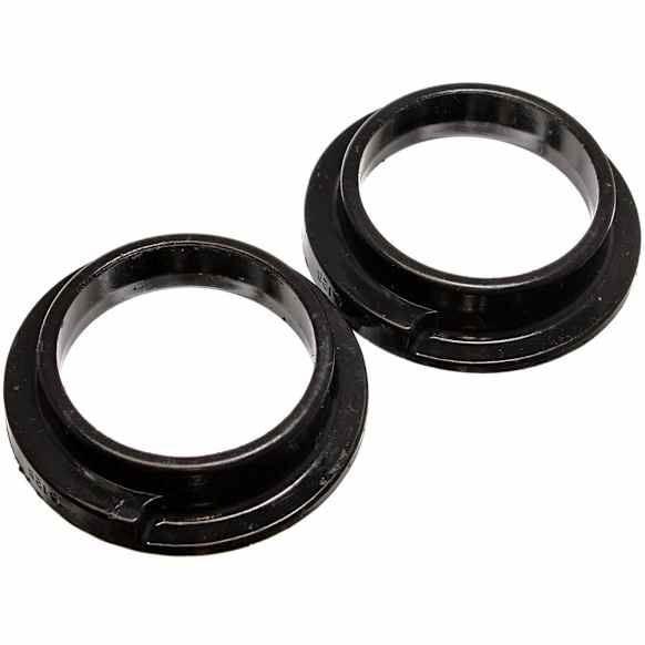 15.6103G Coil Spring Insulator - Black, Polyurethane, Direct Fit, Set of 2