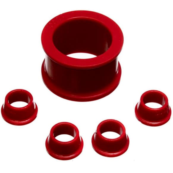 16.10102R Steering Rack Bushing - Red, Polyurethane, Direct Fit, Kit