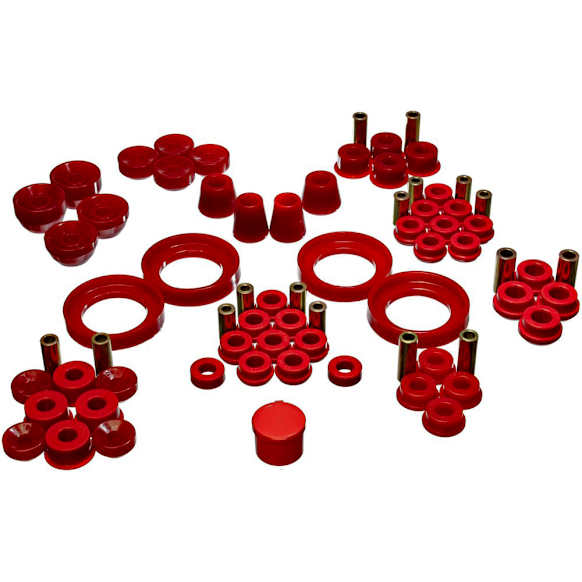 16.18106R Master Bushing Kit - Red, Polyurethane, Direct Fit, Kit