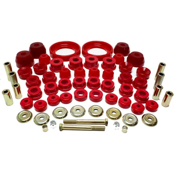 16.18107R Master Bushing Kit - Red, Polyurethane, Direct Fit, Kit