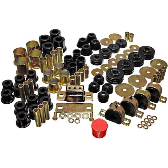 3.18109G Master Bushing Kit - Black, Polyurethane, Direct Fit, Kit