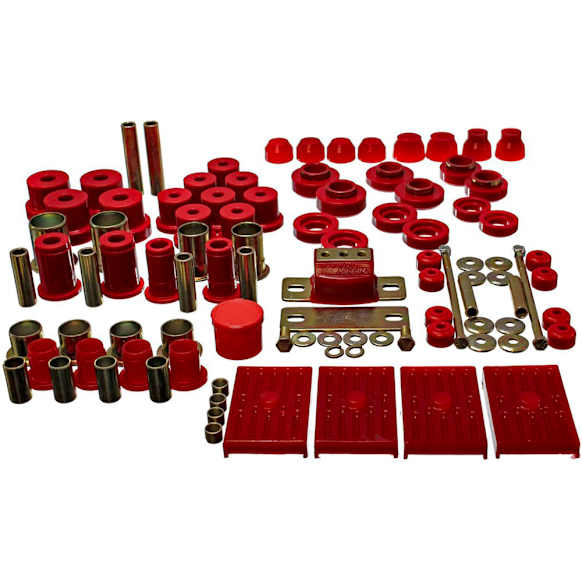 3.18118R Master Bushing Kit - Red, Polyurethane, Direct Fit, Kit