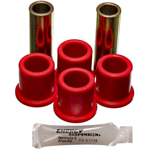 4.2133R Leaf Spring Bushing - Red, Polyurethane, Direct Fit, 2-shackle-eye set