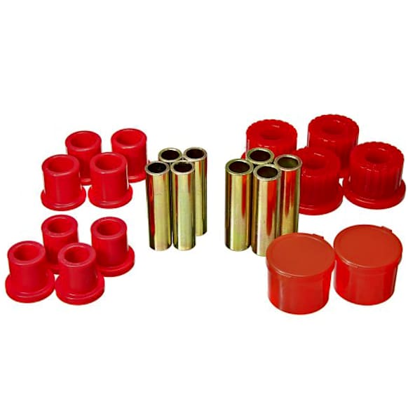 4.2157R Leaf Spring Plate Bushing - Red, Polyurethane, Direct Fit