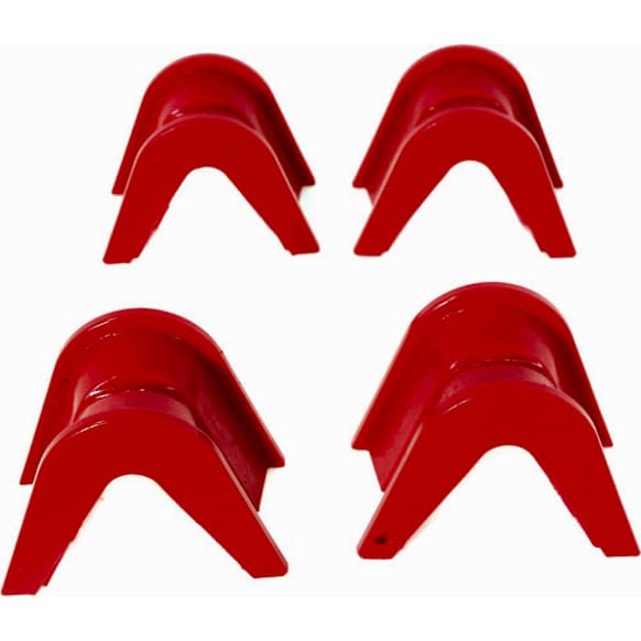 4.7101R Radius Arm Bushing - Red, Polyurethane, Direct Fit, Set of 4