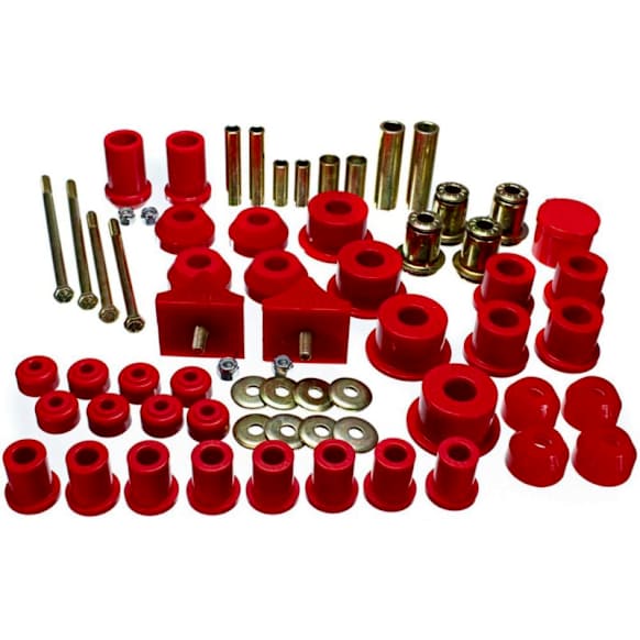 1966 Dodge Charger - Master Bushing Kit - Red, Polyurethane, Direct Fit, Kit