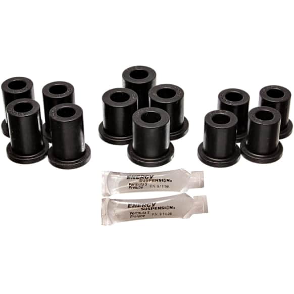 5.2103G Leaf Spring Bushing - Black, Polyurethane, Direct Fit, 2-spring-and-shackle set