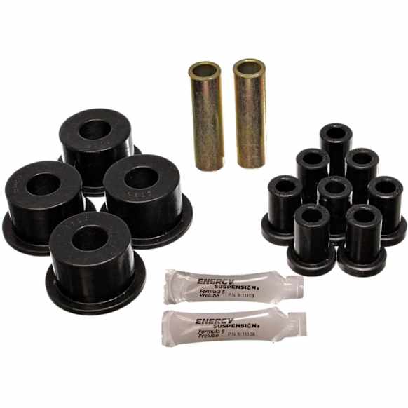 1976 Plymouth Duster - Rear Leaf Spring Bushing, With 2 in. Main Eye and 5/8 in. Bolt, 2-spring-and-shackle set