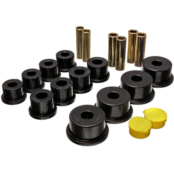 5.2109G Leaf Spring Bushing - Black, Polyurethane, Direct Fit, 2-spring-and-shackle set