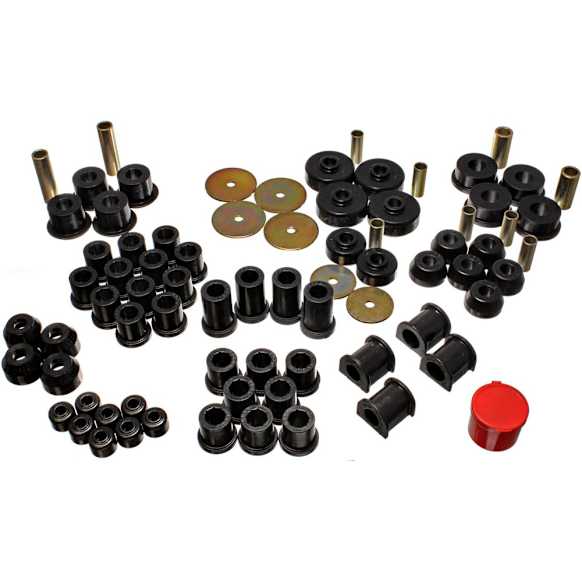 Master Bushing Kit - Black, Polyurethane, Direct Fit, Kit