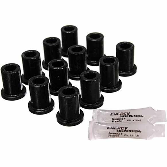 8.2105G Leaf Spring Bushing - Black, Polyurethane, Direct Fit, 2-spring-and-shackle set