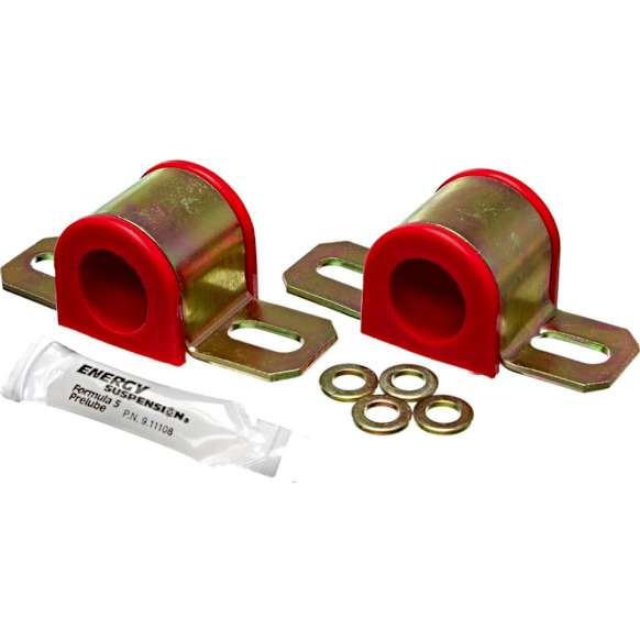 9.5112R Sway Bar Bushing - Red, Polyurethane, Universal, Set of 2, 28.5 mm Sway Bar Diameter