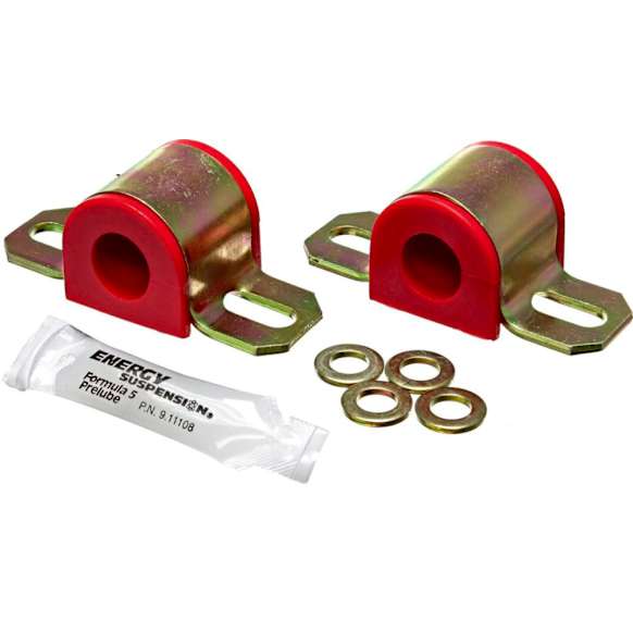 9.5130R Sway Bar Bushing - Red, Polyurethane, Universal, Set of 2, 28 mm Sway Bar Diameter