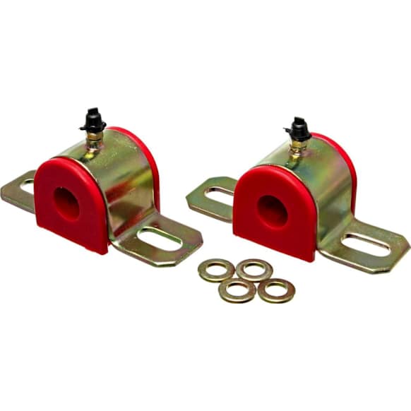 9.5159R Sway Bar Bushing - Red, Polyurethane, Universal, Set of 2, 23 mm Sway Bar Diameter