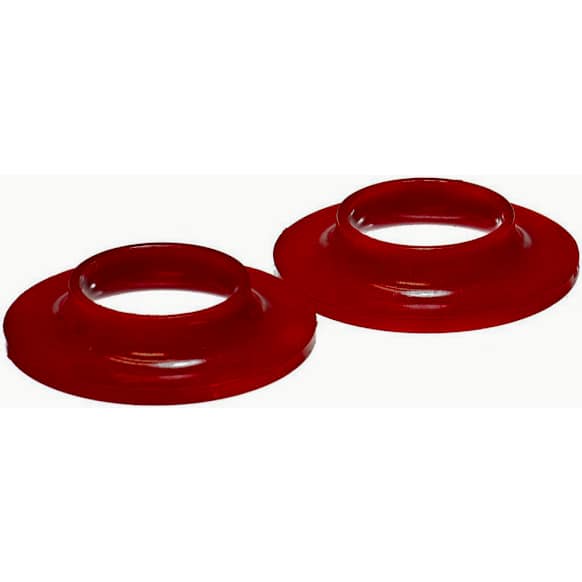 9.6106R Coil Spring Insulator - Red, Polyurethane, Universal, Set of 2