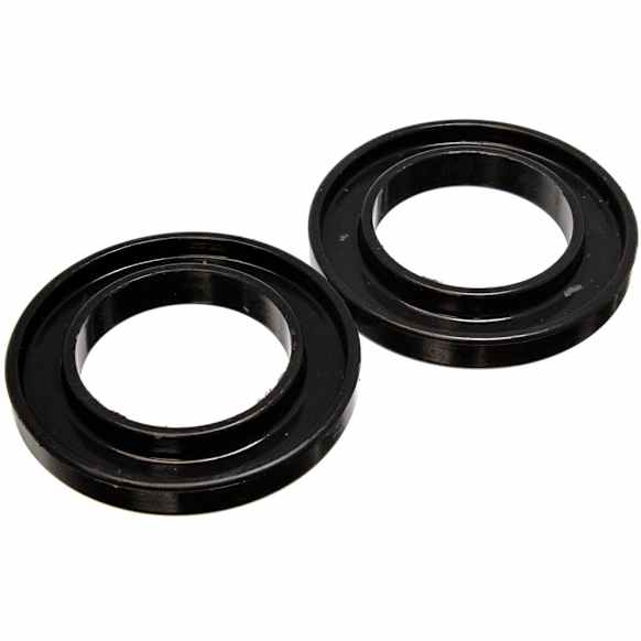 9.6107G Coil Spring Insulator - Black, Polyurethane, Universal, Set of 2
