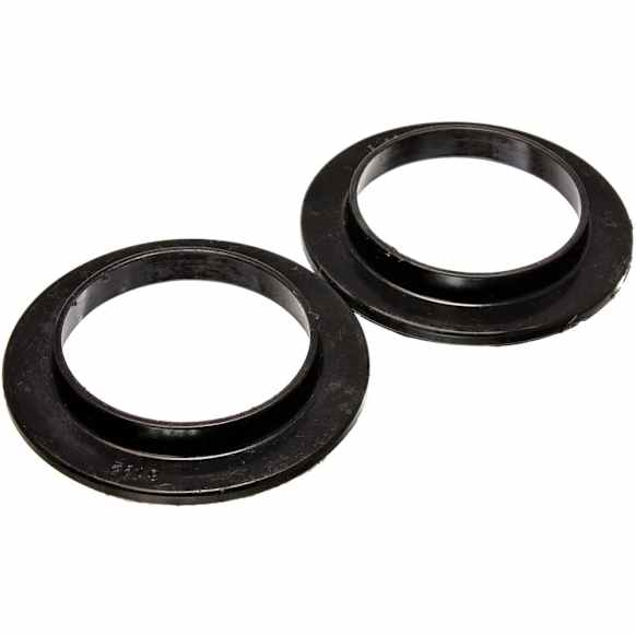 9.6114G Coil Spring Insulator - Black, Polyurethane, Universal, Set of 2