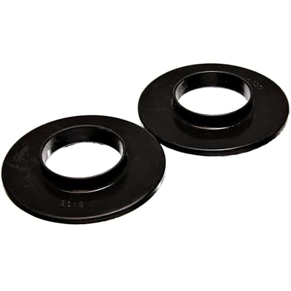 9.6116G Coil Spring Insulator - Black, Polyurethane, Universal, Set of 2