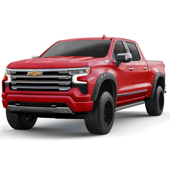 791655 Front and Rear, Driver and Passenger Side Fender Flares, Black