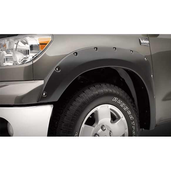 791684 Front and Rear, Driver and Passenger Side Fender Flares, Lightly Textured Black Bolt-on Look Series