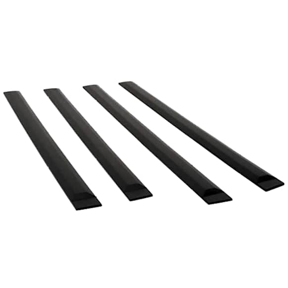 951694 Side Molding - Matte Black, Polyurethane, Direct Fit, Set of 4