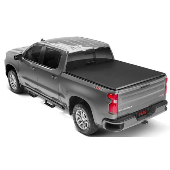 77703 Trifecta E-Series Soft Folding Tonneau Cover, Leather Grained Vinyl Fits Approx. 6 ft. 6 in. Bed