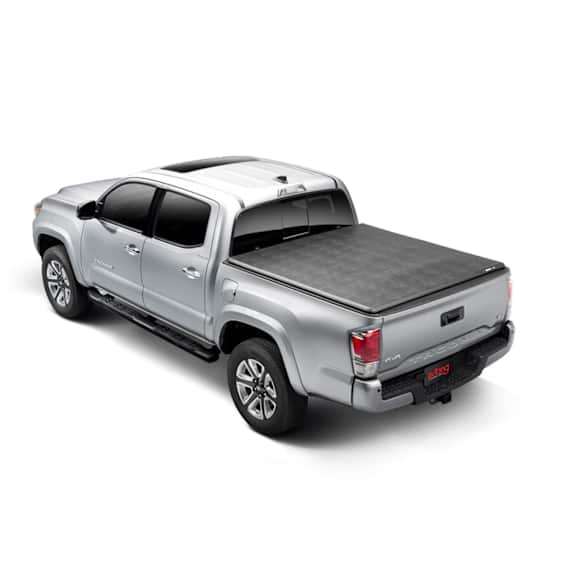 92472 Trifecta 2.0 Series Soft Folding Tonneau Cover, Leather Grained Vinyl Fits Approx. 5 ft. 6 in. Bed