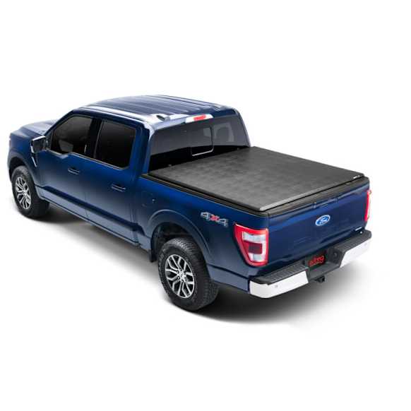 92702 Trifecta 2.0 Series Soft Folding Tonneau Cover, Leather Grained Vinyl Fits Approx. 5 ft. 6 in. Bed