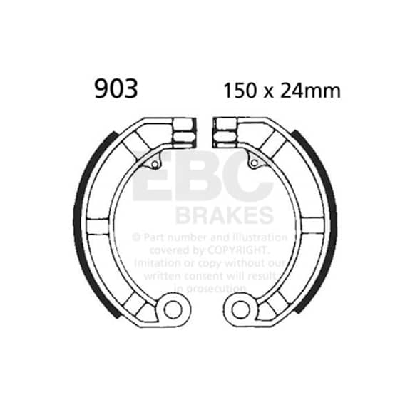 903 Rear Brake Shoe Set