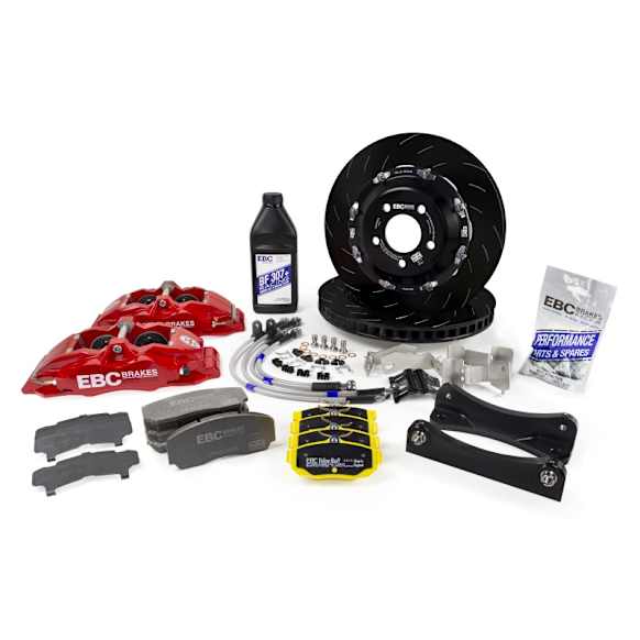 BBK012RED-1 Big Brake Kit - Gloss Red High Temperature Painted Caliper, 2-Wheel Set
