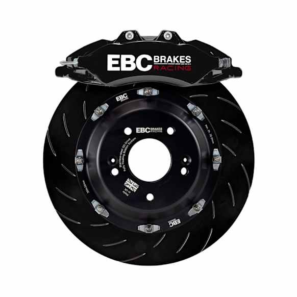 2015 Volkswagen Golf R - Big Brake Kit - Gloss Black High Temperature Painted Caliper, 2-Wheel Set
