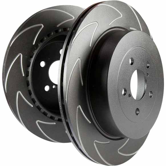 BSD1410 Rear Brake Disc, Slotted, 5 Lugs,, BSD Sport Ultra Quiet V Slot