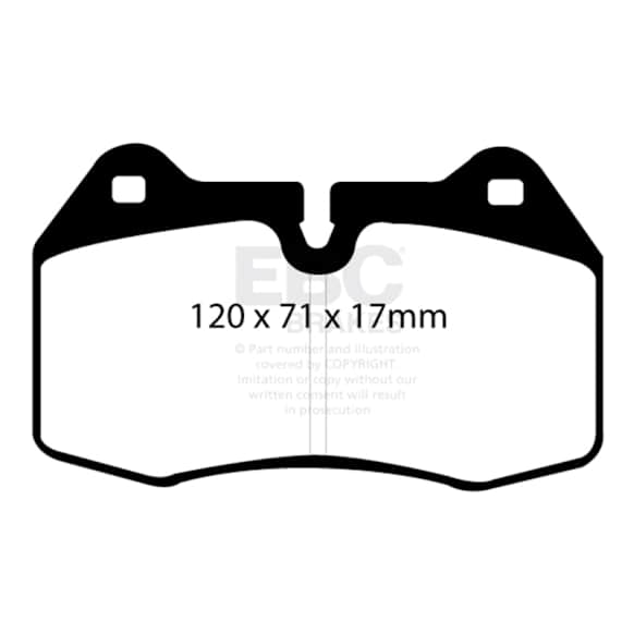 DP31032C Front Redstuff Ceramic Low Dust Aramid Fiber Ceramic Brake Pad Set