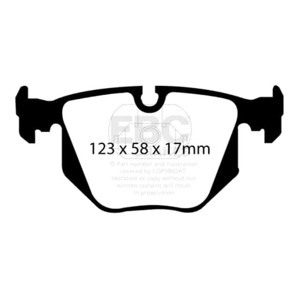 DP31118C Rear Redstuff Ceramic Low Dust Aramid Fiber Ceramic Brake Pad Set