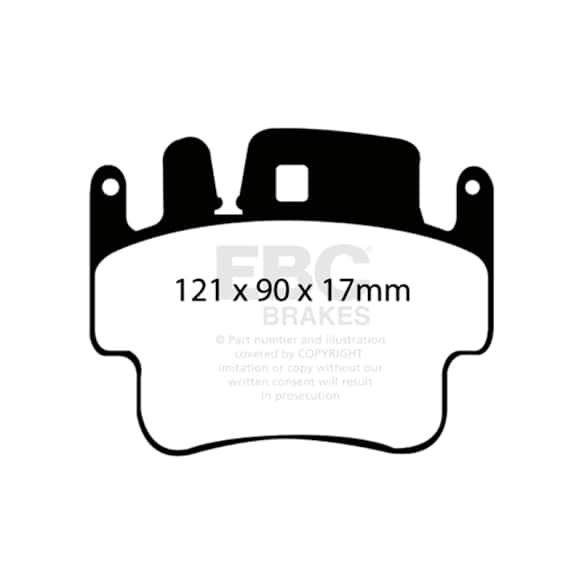 DP41514R Yellowstuff Street and Track Aramid Fiber Brake Pad Set