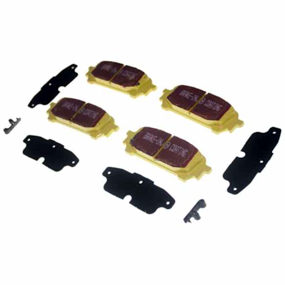 DP41687R Rear Yellowstuff Street and Track Aramid Fiber Brake Pad Set