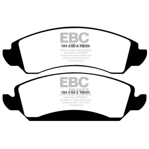 DP41830R Front Yellowstuff Street and Track Aramid Fiber Brake Pad Set