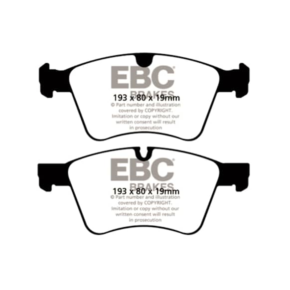 DP41860R Front Yellowstuff Street and Track Aramid Fiber Brake Pad Set
