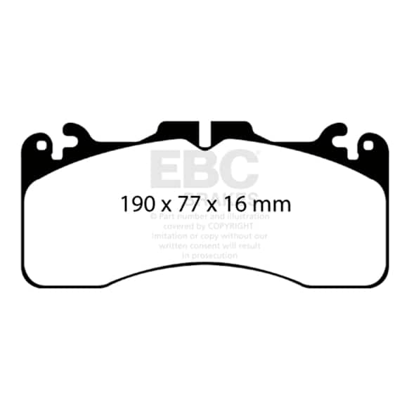 DP41867R Front Yellowstuff Street and Track Aramid Fiber Brake Pad Set